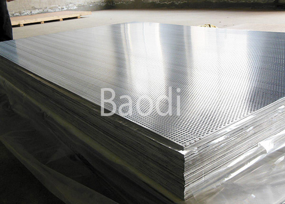 Hoja de acero perforada de aluminio de la pantalla arquitectónica con el modelo de agujero redondo