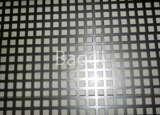 Hoja de metal perforada galvanizada electro con el modelo de la perforación rectangular, placa de acero perforada