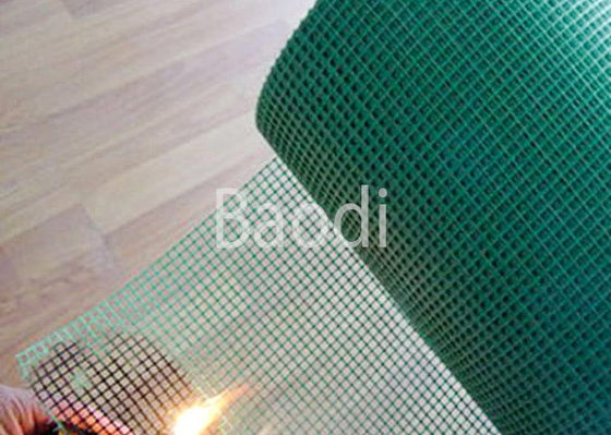 Rollo verde de alta resistencia de la malla de la pantalla de la mosca ignífugo con 500 - 3000 milímetros de altura