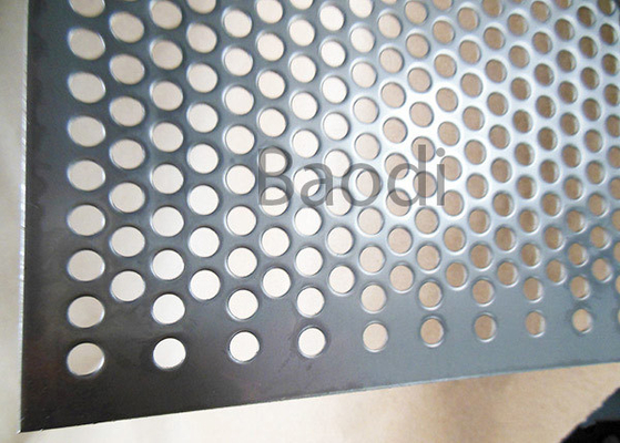 Hoja de acero perforada el 1m los x 2m del agujero redondo para la pantalla de filtro química