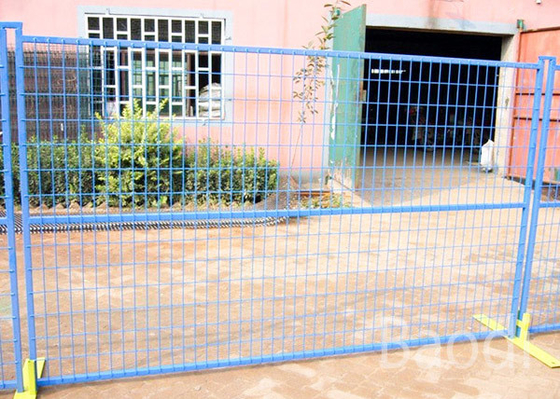 Cerca temporal comercial de la malla de los emplazamientos de la obra con el marco de 25*25 milímetro fuera del diámetro