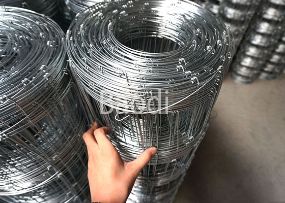 Cerca tejida galvanizada Rolls 6" del campo del alambre de metal cercado agrícola del espacio del agujero de la malla