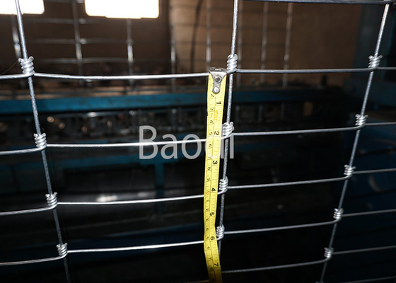 Cerca tejida galvanizada sumergida caliente del campo, cercado de alambre de las ovejas con rejilla rectangular de la malla