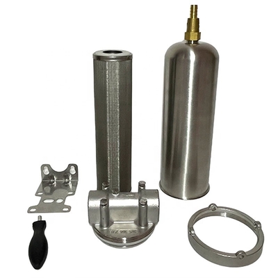 Casilla de filtro de acero inoxidable de 30 pulgadas para filtros de cartucho NPT/BSPT/BSP Thread Standard Inlet/Outlet 1/2 Diseño compacto