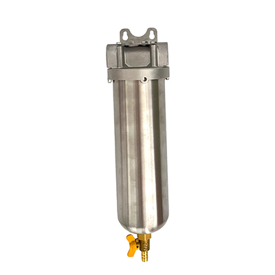 Inglés Lenguaje de operación 20 pulgadas de acero inoxidable 304 filtro de agua de tubería delgada para soluciones domésticas 15 T/H tasa de flujo
