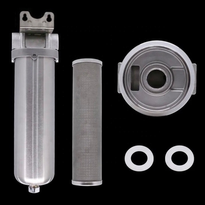 Prefiltro de acero inoxidable para el hogar con cartucho de 1,2 mm de espesor y patrón de impresión láser