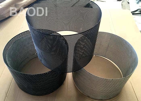 Tubo perforado redondo cubierto polvo del metal del acero 3.5m m del agujero
