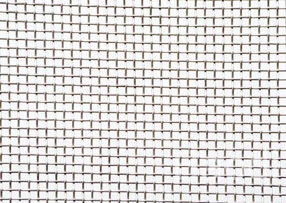 Alambre prensado arquitectura decorativa de aluminio Mesh Odm Square Woven