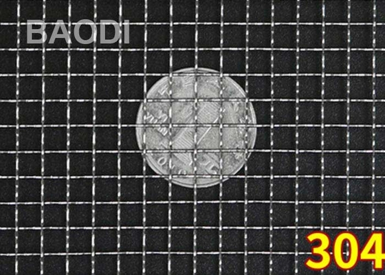 Perforaciones rectangulares alambre prensado tejido 18 pulgadas Mesh Stainless Steel Rolls