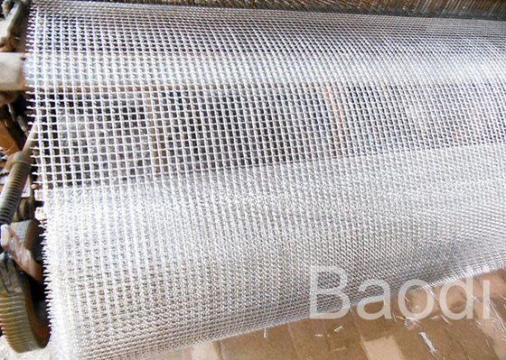 Malla de alambre tejida Rolls, del acero inoxidable los paneles de malla de alambre tejidos modelo cuadrado