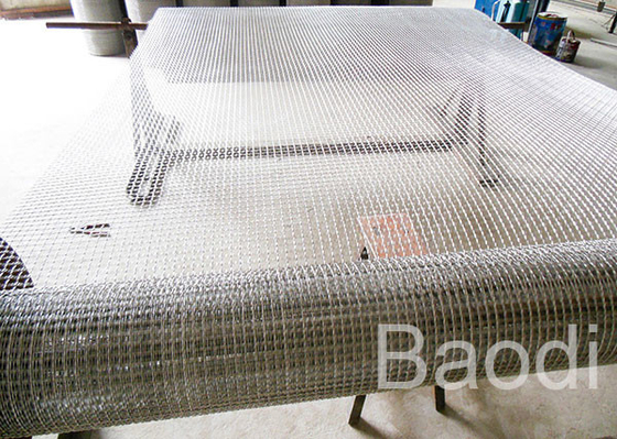 Malla de acero cuadrada de la pantalla para la construcción, pantalla de malla de alambre tejida aluminio