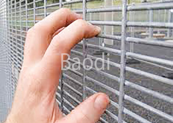 Cerca anti cubierta vinilo gris de la malla de la subida para resistente cortada seguridad de la prisión