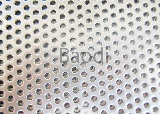 Hoja de acero perforada de aluminio de la pantalla arquitectónica con el modelo de agujero redondo