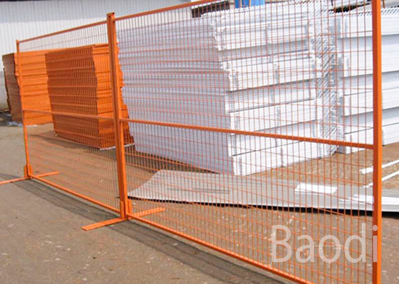 Malla temporal soldada con autógena cubierta vinilo del alambre que cerca instalado fácilmente para la construcción