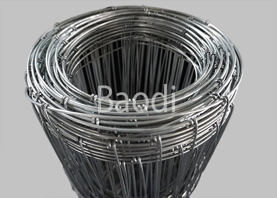 Cerca tejida galvanizada Rolls 6" del campo del alambre de metal cercado agrícola del espacio del agujero de la malla