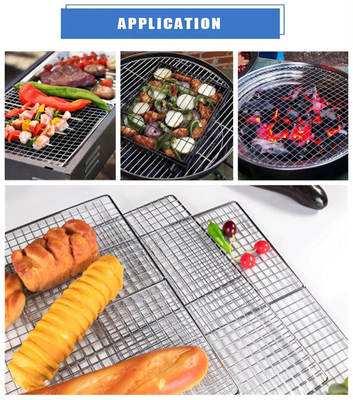 Barbecue de carbón tipo carbono bastidor de barbacoa de trabajo pesado con rejas de parrilla de acero inoxidable personalizables y alambre interno de 2,5 mm