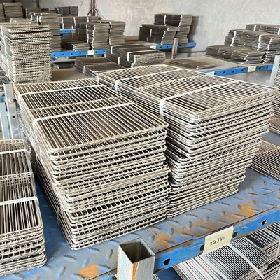 2cm/5cm Piernas/Peyes malla antiadherente de barbacoa Construcción metálica conveniente para limpieza sin esfuerzo y barbacoa perfecta