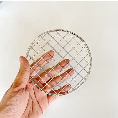Mejora el atractivo estético con el bastidor de alambre de BBQ de acero acribillado Panel rectangular longitud 15-100cm y tipo de accesorio de malla