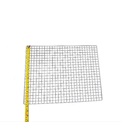 Redes de alambre de barbacoa de parrilla rectangular duradera para cocinar al aire libre estilo de tejido simple Muestra de tejido libremente Muestra