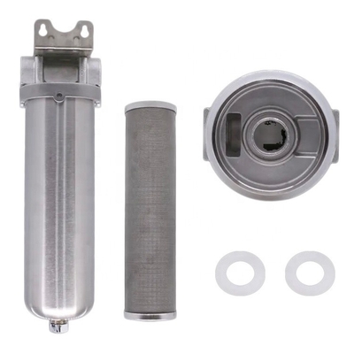 SS 304/316 Casas de filtro de agua de acero inoxidable de 10 pulgadas para sistemas de toda la casa en impresión láser