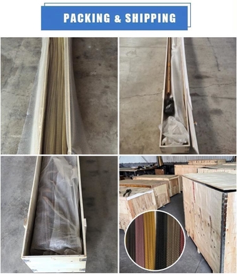 Cortina de malla decorativa de aluminio elegante y ligera para interiores modernos 1.27kgs/m2 Servicio de corte proporcionado