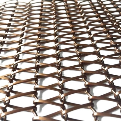 Partitivas de malla de metal tejido de barra cruzada Dia 1,5 mm Área abierta 69,6% La solución definitiva para crear espacios modernos