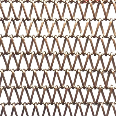 Partitivas de malla de metal tejido de barra cruzada Dia 1,5 mm Área abierta 69,6% La solución definitiva para crear espacios modernos