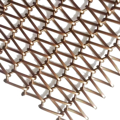 Partitivas de malla de metal tejido de barra cruzada Dia 1,5 mm Área abierta 69,6% La solución definitiva para crear espacios modernos