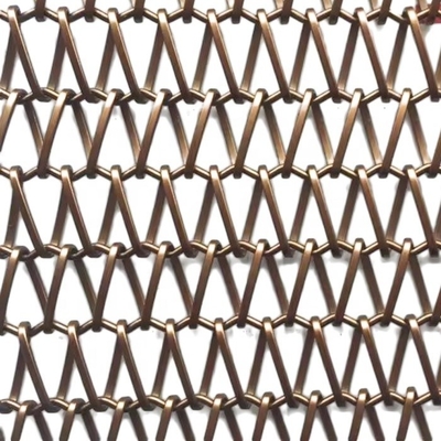 Partitivas de malla de metal tejido de barra cruzada Dia 1,5 mm Área abierta 69,6% La solución definitiva para crear espacios modernos