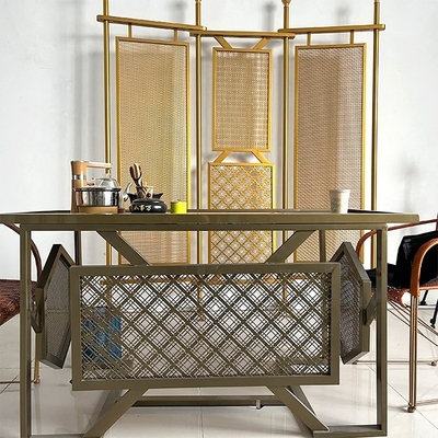 Max 36m longitud duradera Decorativa malla de alambre encrucijada para aplicaciones elegantes Área de apertura 59%