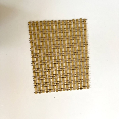 malla metálica arquitectónica de color bronce malla de alambre decorativa para muebles inserciones de desviación de 16 mm
