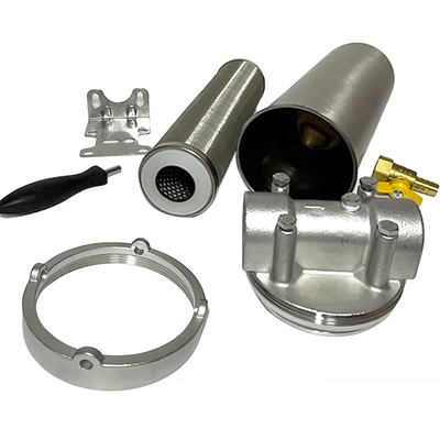 Filtro de tuberías de grado comercial 8T/H de gran flujo manual SS
