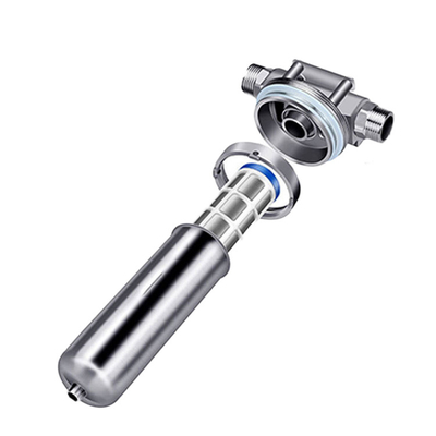Sistema de planta de filtro de agua Sistema de prefiltración doméstica de acero inoxidable robusto Prefiltro de 10 pulgadas para agua limpia y segura