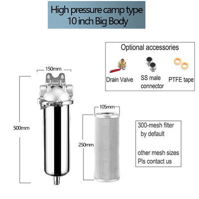 Sistema de filtración de acero inoxidable para el sabor puro y la salud Presión del agua aplicable 0.1-0.8MPa Flujo de agua purificada 15000L/H