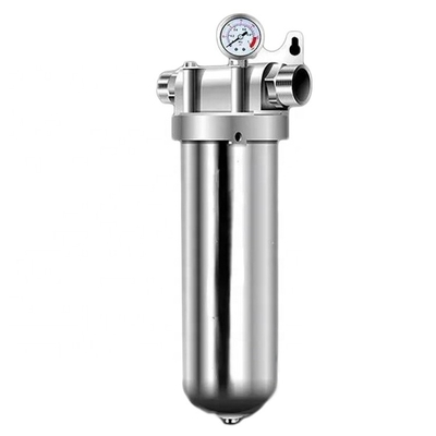 Inglés Lenguaje de funcionamiento 20&quot; Prefiltro de acero inoxidable para filtración de agua residencial NO Control de aplicación
