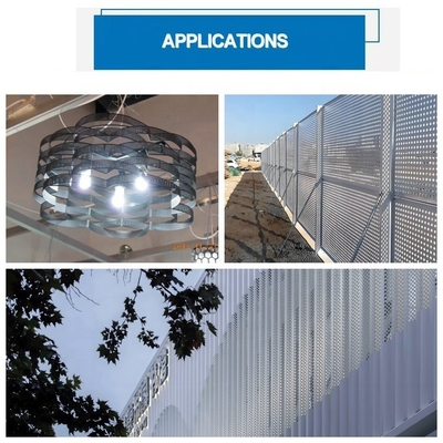 Material de filtro Diseños de paneles versátiles de metal personalizado Perf para cualquier arquitectura y aplicación industrial 0,5-3,0 m