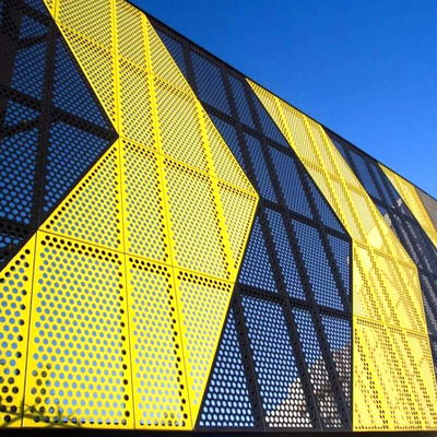Material de filtro Diseños de paneles versátiles de metal personalizado Perf para cualquier arquitectura y aplicación industrial 0,5-3,0 m