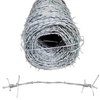 1.6mm Diámetro de alambre Seguridad de alambre de púas galvanizado Cercas duraderas para protección máxima