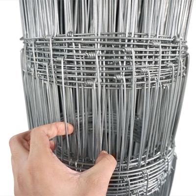 Cercas de granjas de hierro galvanizado con bisagra tejida y nudos conjuntos para todas las necesidades del ganado