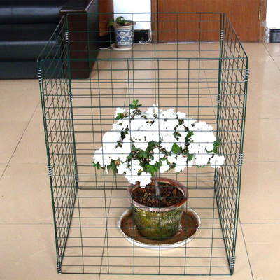 Reciclaje de residuos orgánicos en patios contenedor de compostaje de malla de alambre de acero duradero con malla de 100x45 mm y rectangular