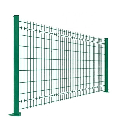 Recinto de malla de alambre soldado de protección de límites revestido de plástico amarillo para paneles de barrera exteriores