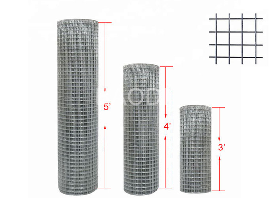 Altura cubierta cinc soldada con autógena profesional 3' 4' o 5' del rollo de la capa de la tela del alambre de acero