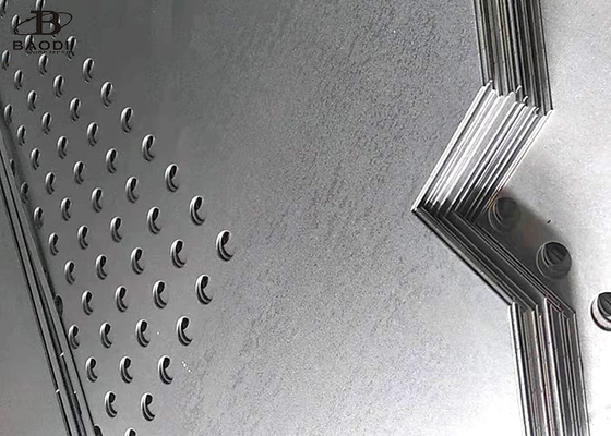 Malla metálica perforada redonda decorativa de acero del modelo de agujero de carbono