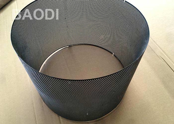 Tubo perforado redondo cubierto polvo del metal del acero 3.5m m del agujero
