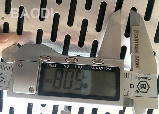 La perforación ranurada agujerea 0.5m m que 0.8m m perforaron a Mesh Filter Mining Screen de aluminio