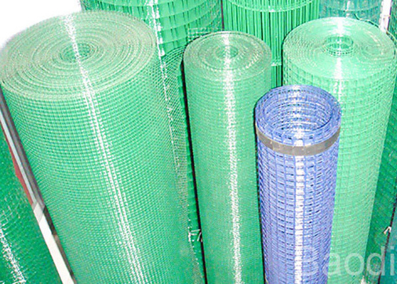 La cerca animal Pvc Coated 1x1 Ss suelda con autógena el indicador de Mesh Green Color 19