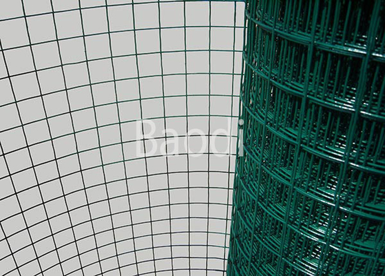 La cerca animal Pvc Coated 1x1 Ss suelda con autógena el indicador de Mesh Green Color 19