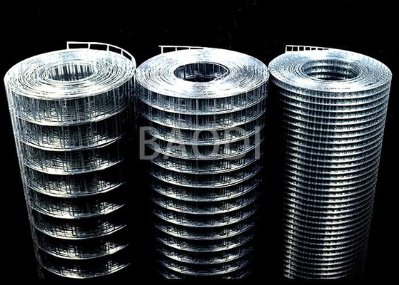 Soldadura revestida plástica Mesh Steel Square Grid Galvanized del indicador de la construcción 16
